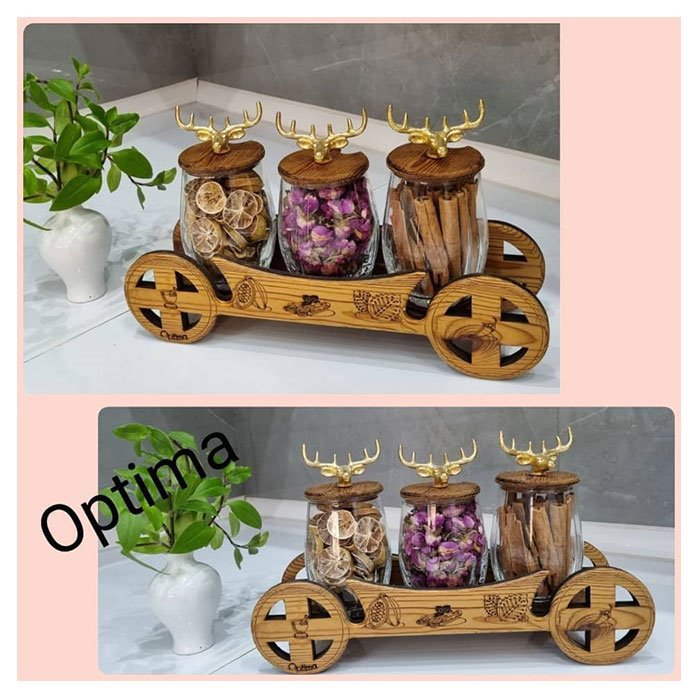 سرویس جا ادویه ۳ عددی کالسکه ترمو