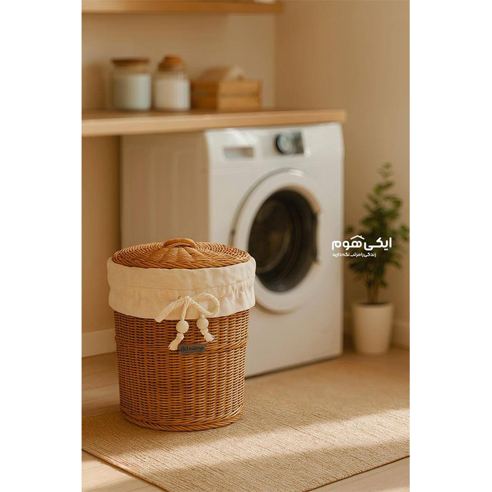 سبد لباس حصیر بافت دربدار